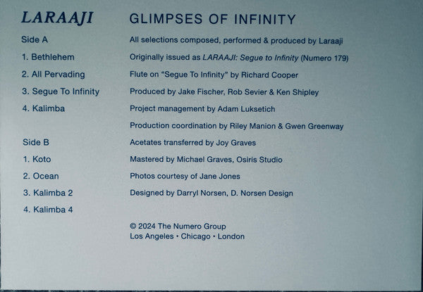 Glimpses of Infinity - Laraaji