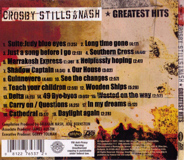 Greatest Hits - Crosby Stills & Nash