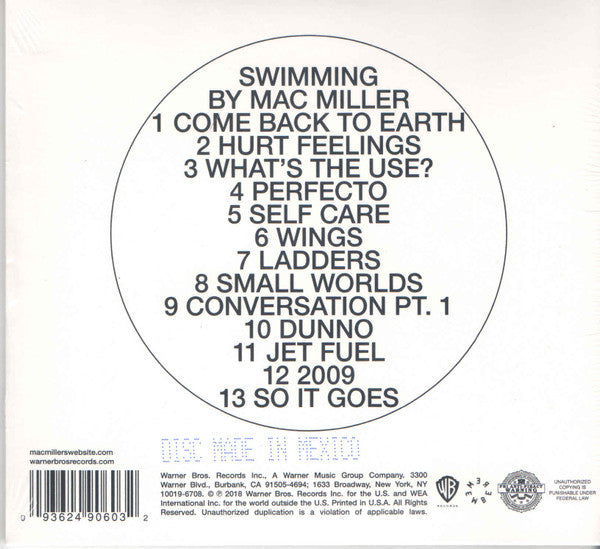 Swimming - Miller, Mac