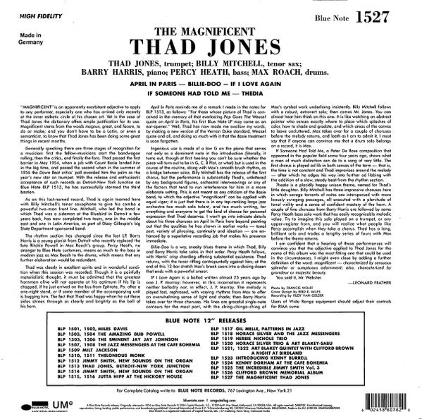 The Magnificent Thad Jones - Jones, Thad