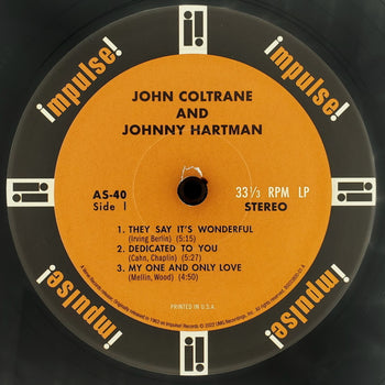 John Coltrane & Johnny Hartman - Coltrane, John & Johnny Hartman