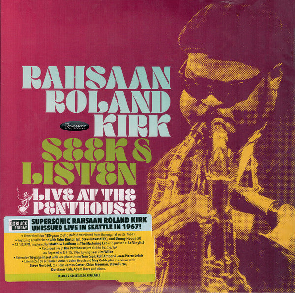 SEEK & LISTEN: LIVE AT THE PENTHOUSE - Kirk, Rahsaan Roland