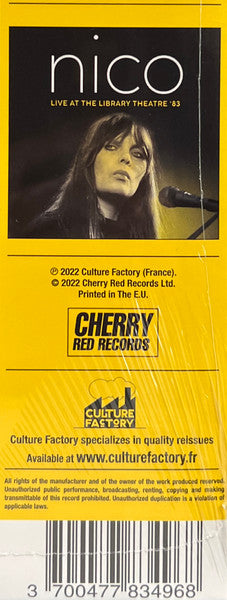 Library Theatre '83 - Nico