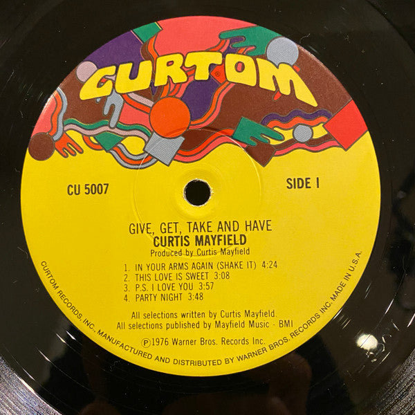 Give, Get, Take And Have - Mayfield, Curtis