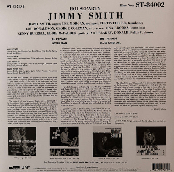 House Party (Blue Note Classic Vinyl Edition) - Smith, Jimmy