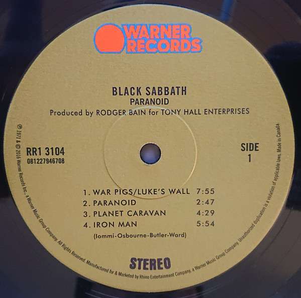 Paranoid - Black Sabbath