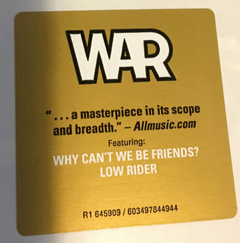 Why Can'T We Be Friends? - War