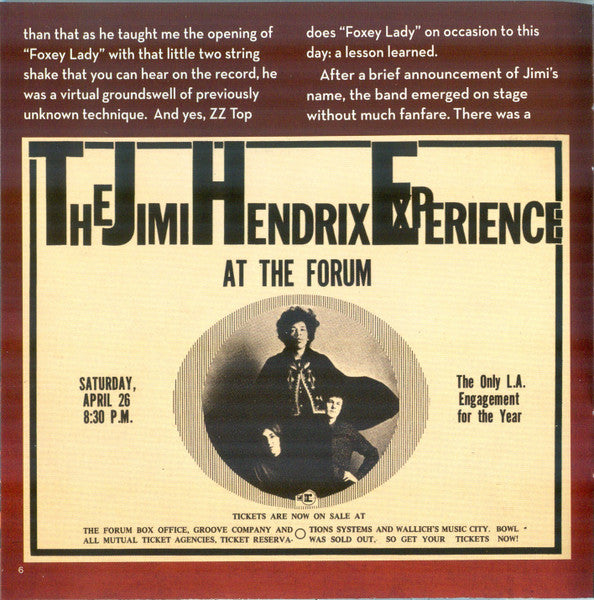 Los Angeles Forum - April 26, 1969 - Hendrix, Jimi