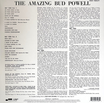 Amazing Bud Powell, Vol 1 - Powell, Bud