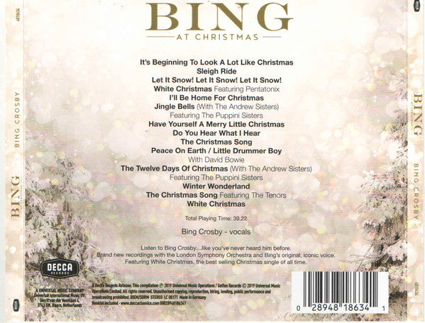 Bing At Christmas - Crosby, Bing
