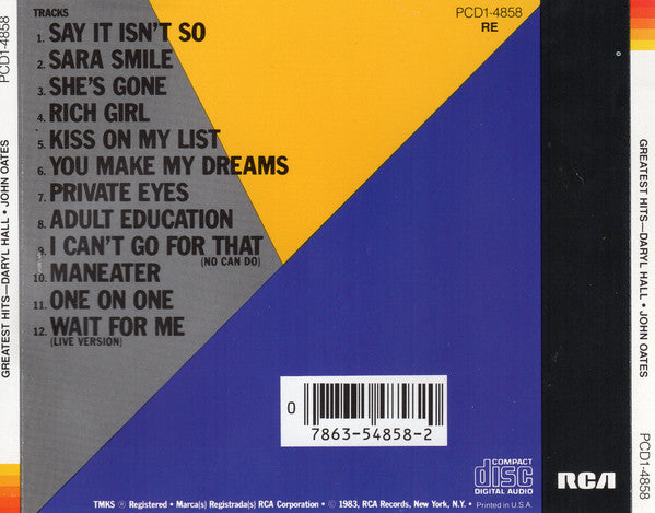 Greatest Hits - Hall & Oates