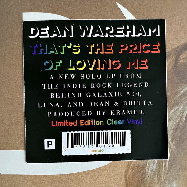 That's The Price Of Loving Me - Wareham, Dean