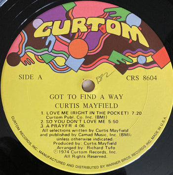 Got To Find A Way - Mayfield, Curtis