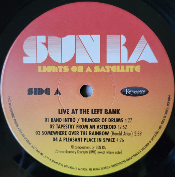 Lights on a Satellite: Live at the Left Bank 1978 - Sun Ra