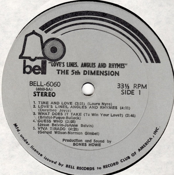 Love's Lines, Angles And Rhymes - Fifth Dimension