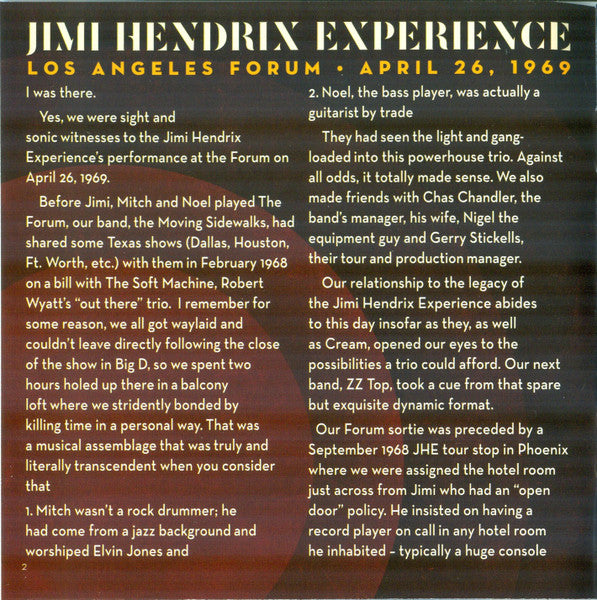 Los Angeles Forum - April 26, 1969 - Hendrix, Jimi