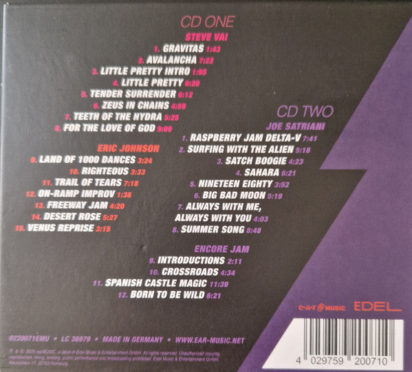 G3: 25th Anniversary Reunion Tour - Satriani, Joe / Eric Johnson / Steve Vai