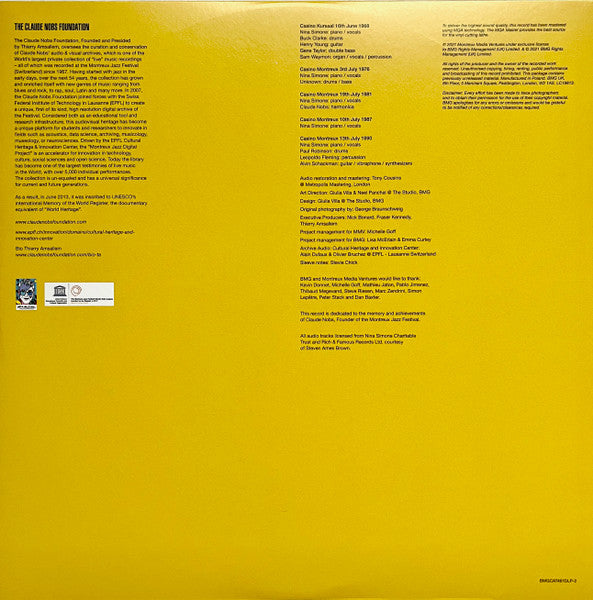 Nina Simone: The Montreux Years - Simone, Nina