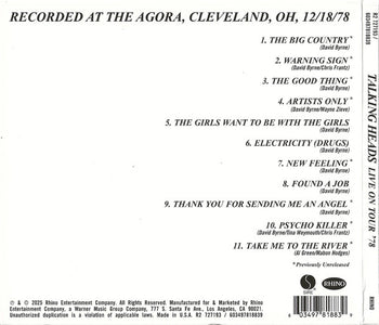 Live On Tour '78 - Talking Heads