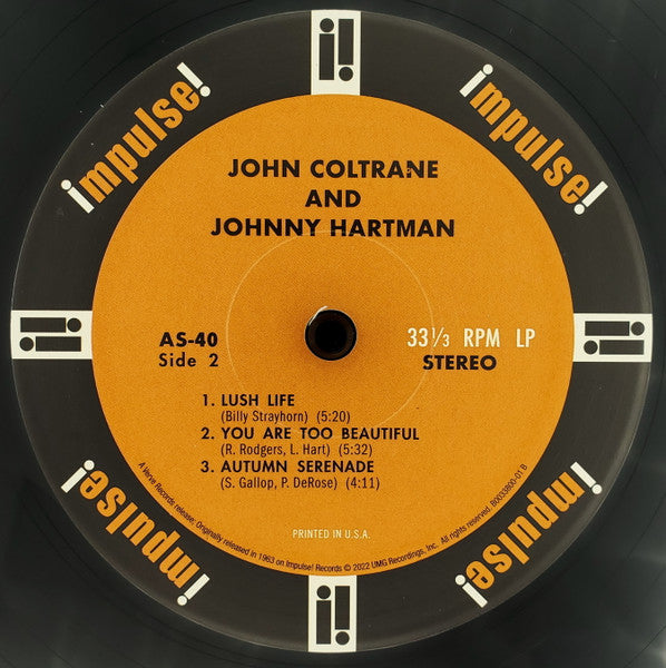 John Coltrane & Johnny Hartman - Coltrane, John & Johnny Hartman
