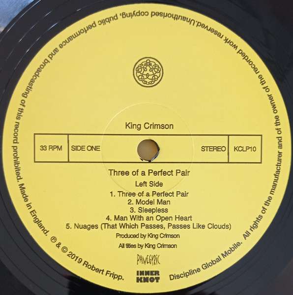 Three Of A Perfect Pair - King Crimson [LP]