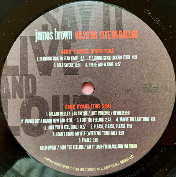 Say It Live And Loud: Live In Dallas 8.26.68 - Brown, James