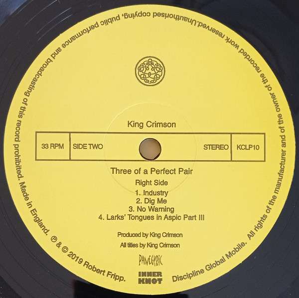 Three Of A Perfect Pair - King Crimson [LP]