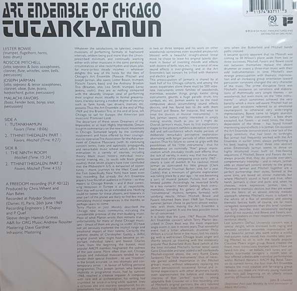Tutankhamun - Chicago, Art Ensemble Of
