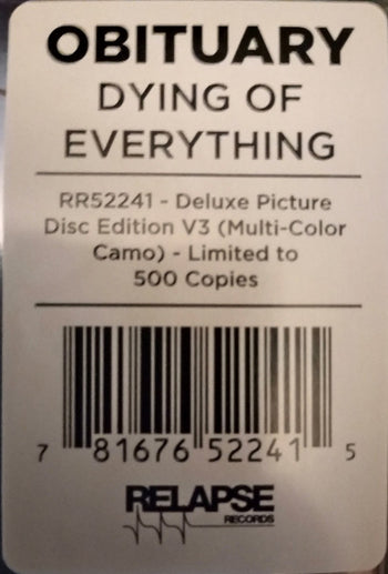 Dying Of Everything - Obituary