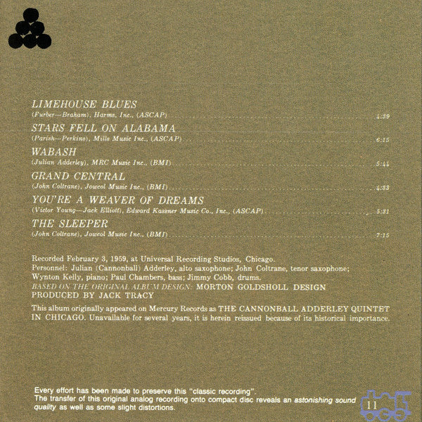 Cannonball & Coltrane - Adderley, Cannonball & John Coltrane
