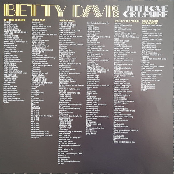 Is It Love Or Desire - Davis, Betty