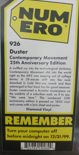 Contemporary Movement (Y2K 25th Anniversary) - Duster