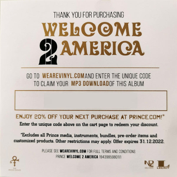 Welcome 2 America - Prince