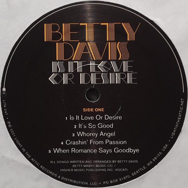 Is It Love Or Desire - Davis, Betty