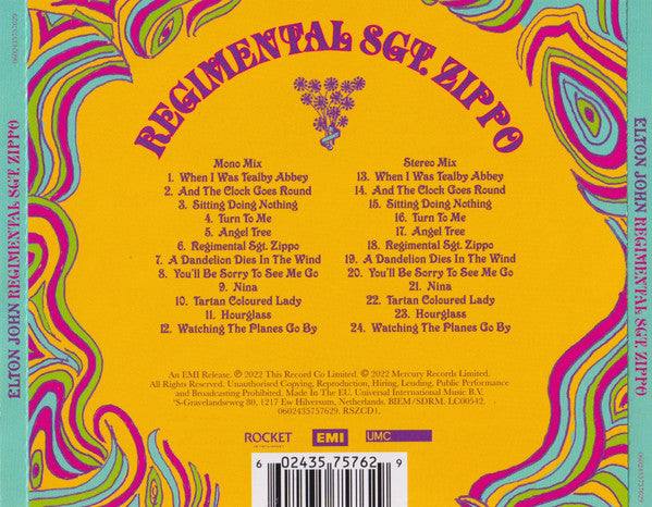 Regimental Sgt. Zippo - John, Elton