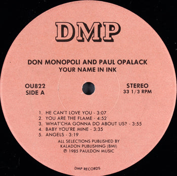 Your Name In Ink - Monopoli, Don & Paul Opalack