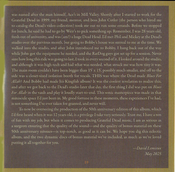 Blues For Allah - Grateful Dead