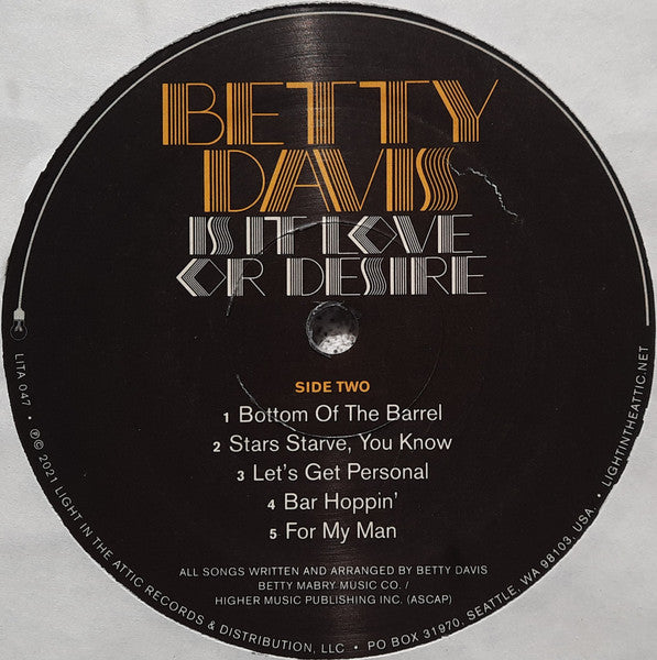 Is It Love Or Desire - Davis, Betty