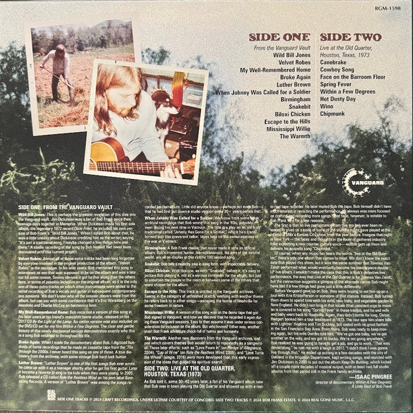 Broke Again--The Unreleased Recordings - Frank, Bob