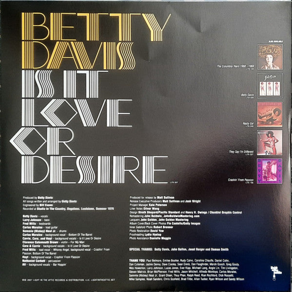 Is It Love Or Desire - Davis, Betty