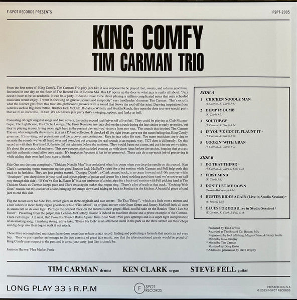 King Comfy - Carman, Tim Trio