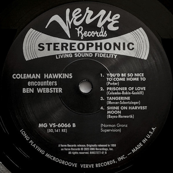 Coleman Hawkins Encounters Ben Webster - Hawkins, Coleman & Ben Webster