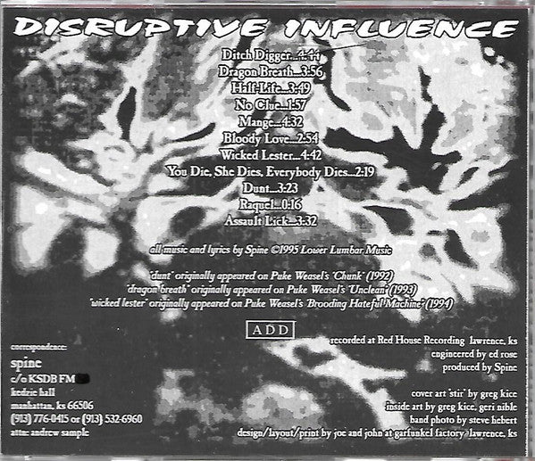 Disruptive Influence - Spine