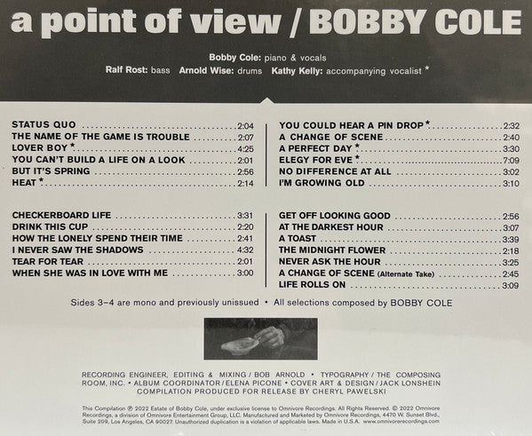 A Point Of View - Cole, Bobby