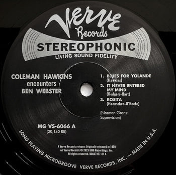 Coleman Hawkins Encounters Ben Webster - Hawkins, Coleman & Ben Webster