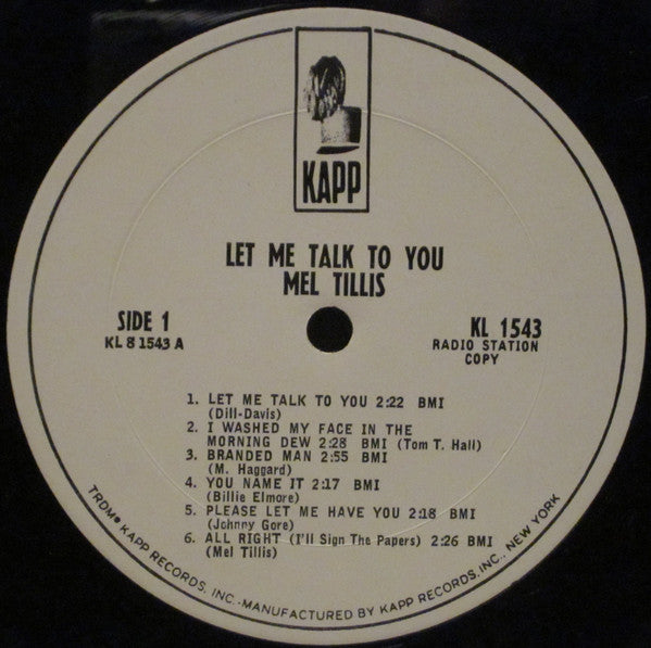 Let Me Talk To You - Tillis, Mel