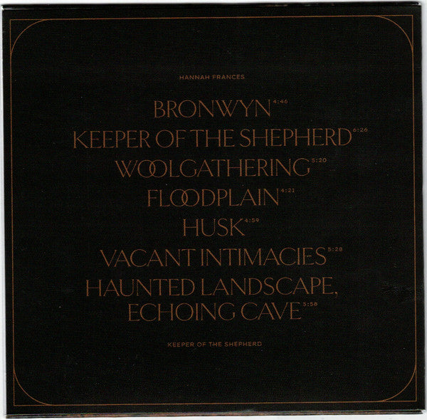 Keeper Of The Shepherd - Frances, Hannah