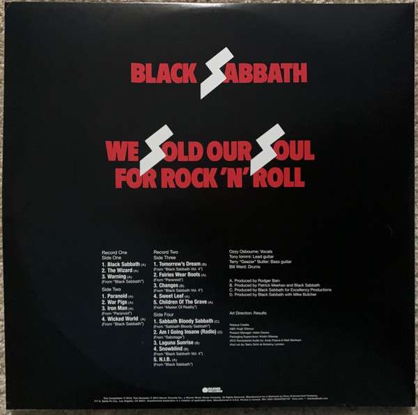 We Sold Our Soul For Rock 'N' Roll - Black Sabbath