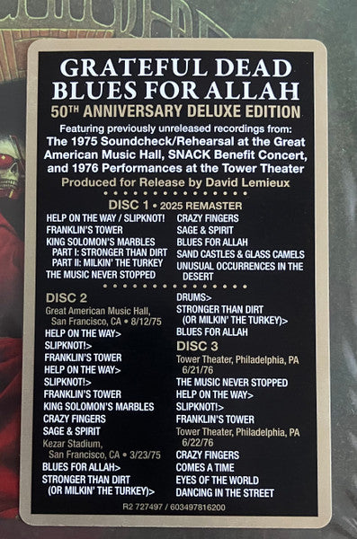 Blues For Allah - Grateful Dead