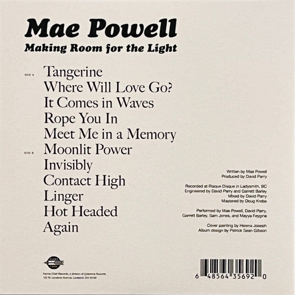 Making Room for the Light - Powell, Mae